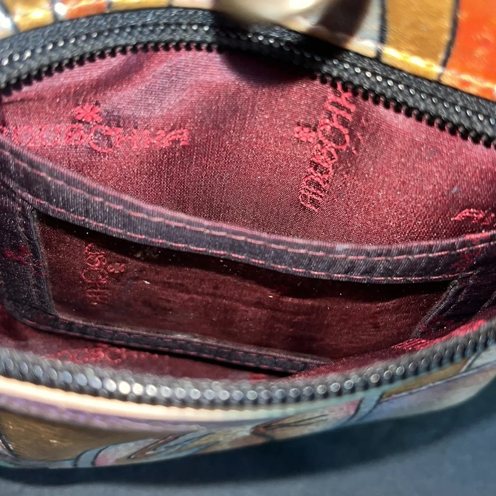 Anuschka Hand Painted Leather Boho Crossbody Bag - Picture 16 of 16